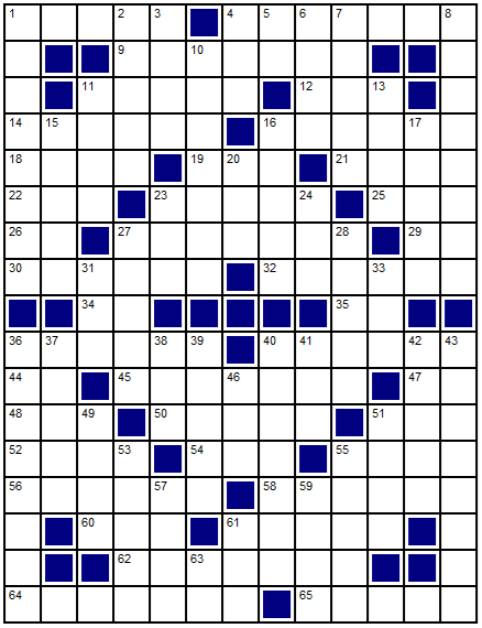 CROSSWORD 29-07-2026 2 — free online crossword puzzle